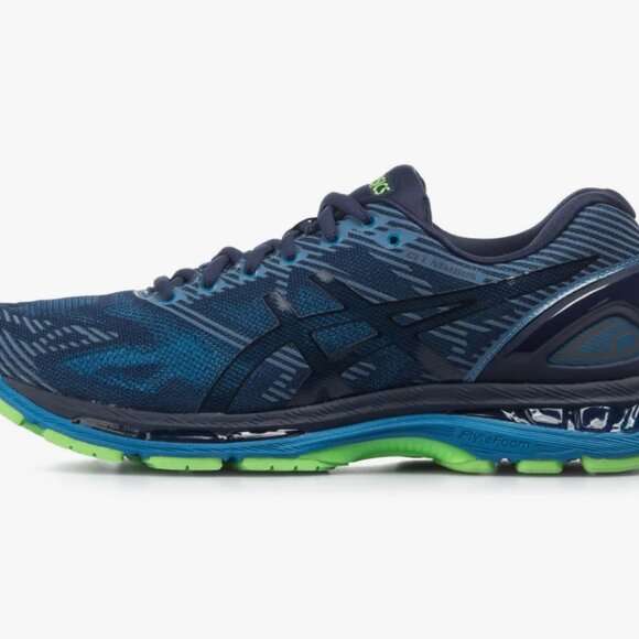 ASICS GEL Nimbus 19 Lite Show T7C3N Men's 7 (D) 40 EUR DarK Navy Blue Green Sole - Picture 9 of 10